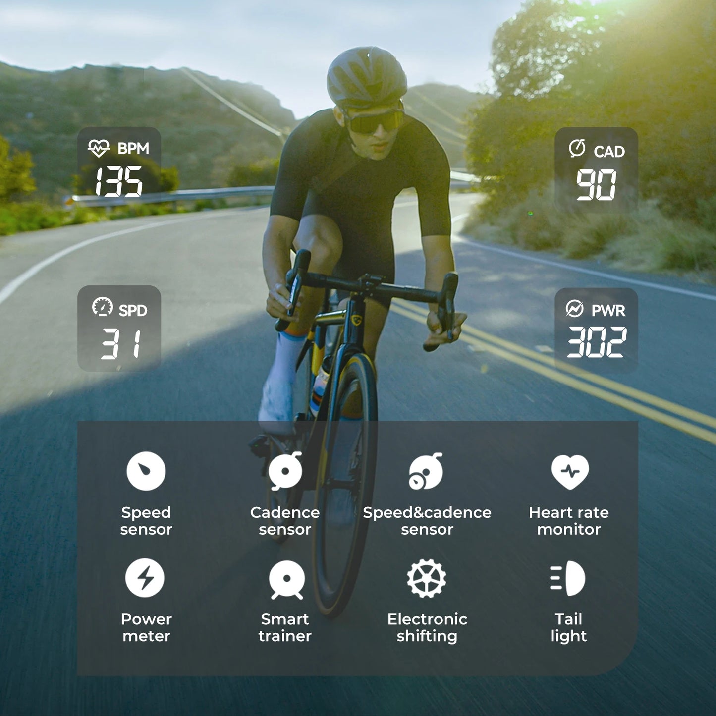 GEOID CC600 Smart Bike Computer – Color Screen GPS with WiFi & ANT+