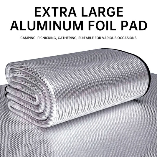 Outdoor Picnic Mat – Double-Sided Waterproof Aluminum Foil Camping & Beach Mat with Thick PE Cotton Cushion