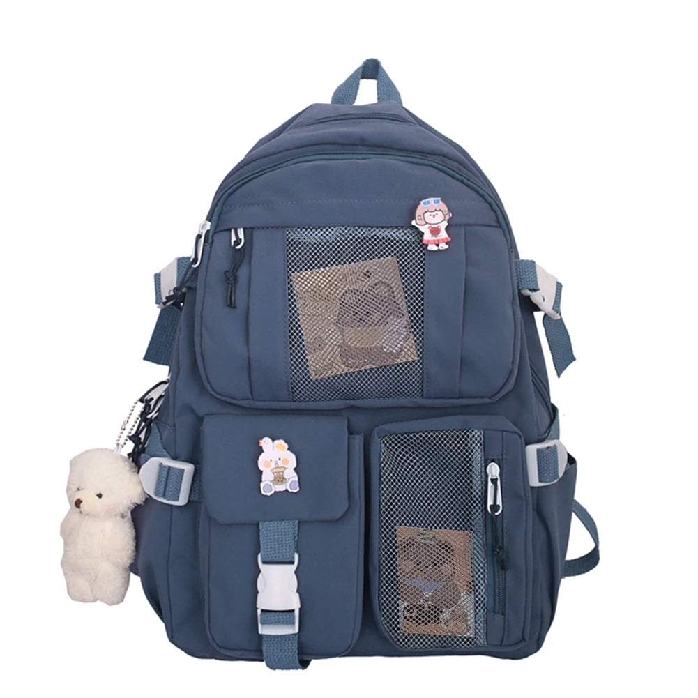 School Backpack Lightweight Rucksack Travel Daypack College Bookbag Large Capacity Student Bookbag with Multi Pockets for Gift