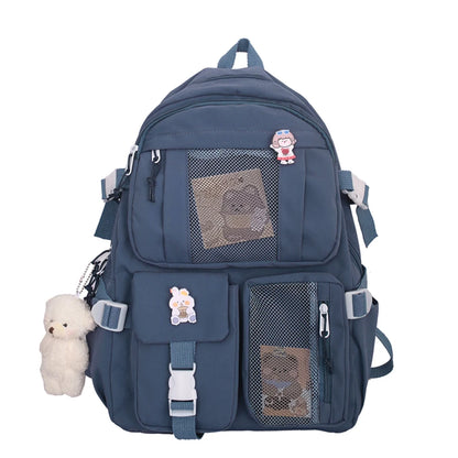 School Backpack Lightweight Rucksack Travel Daypack College Bookbag Large Capacity Student Bookbag with Multi Pockets for Gift