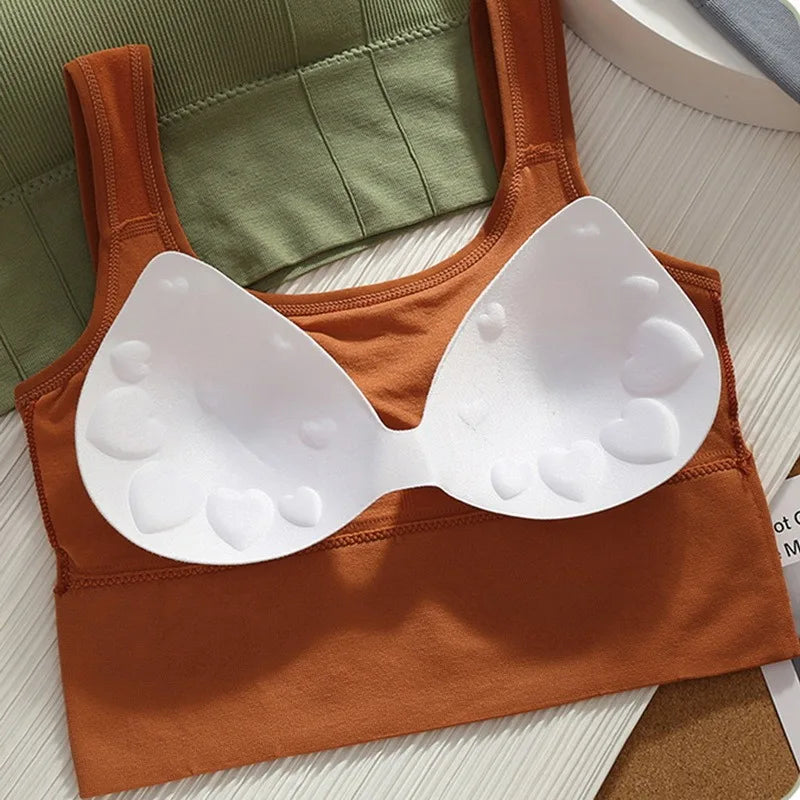Women's Breathable Sports Bra – Seamless Yoga & Fitness Top