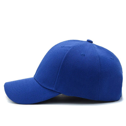 Unisex Plain Baseball Cap Adjustable Snapback Hat Casual Streetwear Dad Cap for Men & Women