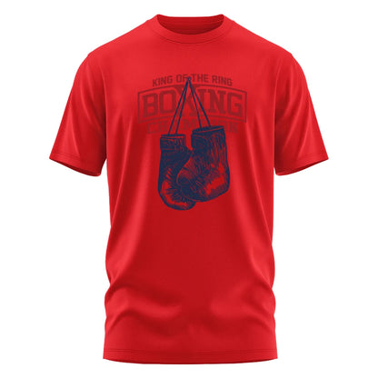BOLF King of The Ring Boxing Champion Printed T-Shirt – Men’s Casual Unisex Tee