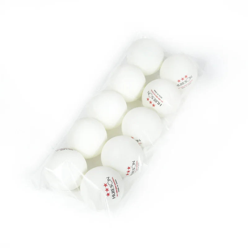 Huieson 3-Star Table Tennis Balls – 10-Pack, 40+mm, 2.8g