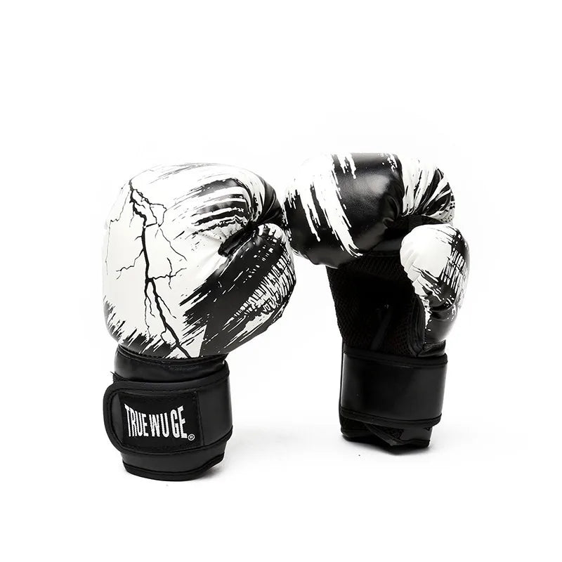 Kickboxing Gloves for Men & Women – PU Leather Muay Thai, Karate, MMA Training Gloves for Adults & Kids
