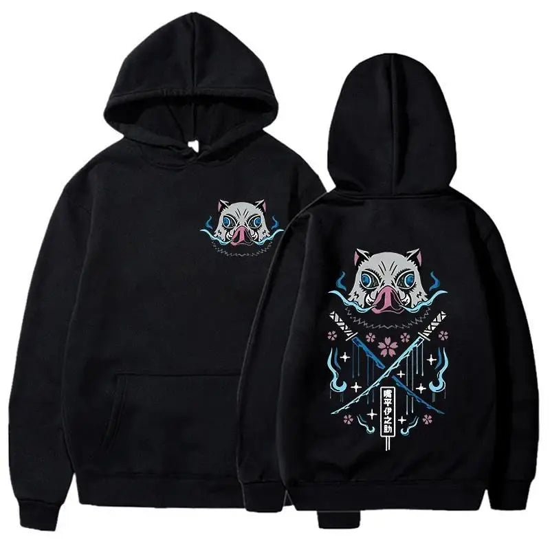 Japanese Anime Hoodie – Harajuku Print Pullover Sweatshirt for Men & Women