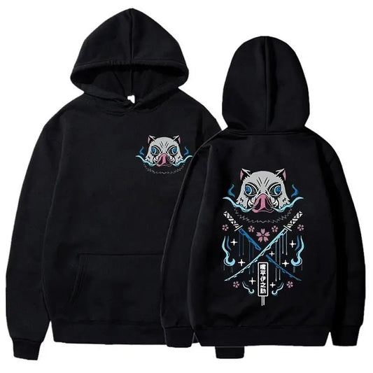 Japanese Anime Hoodie – Harajuku Print Pullover Sweatshirt for Men & Women