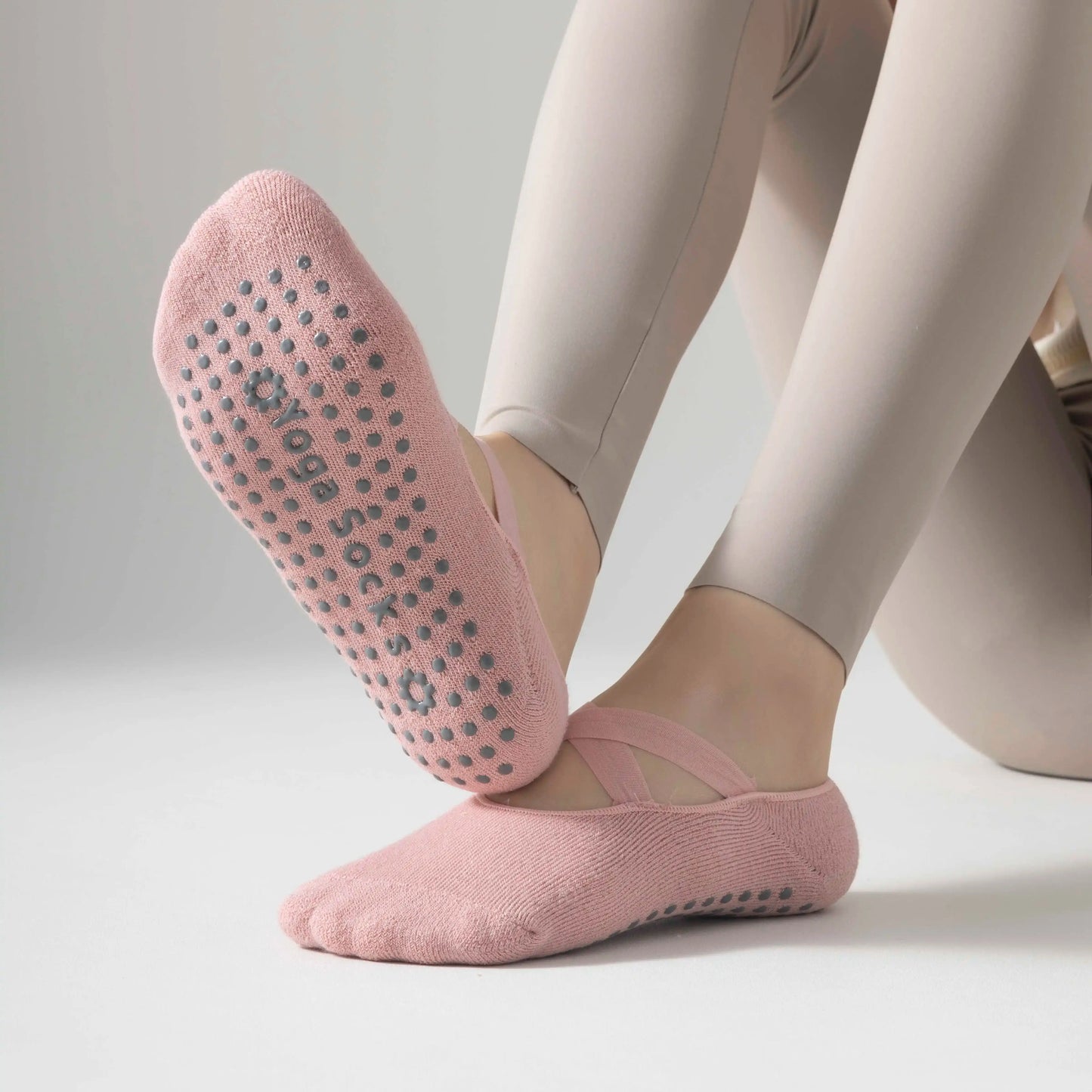Women’s Anti-Slip Yoga & Pilates Socks – Knee-High Comfort and Stability