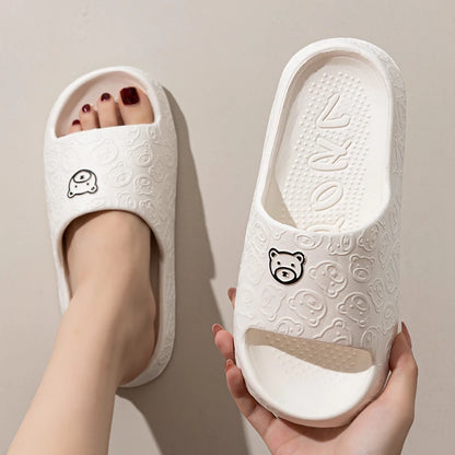 Women's Summer Animal Print Bathroom Slippers – Indoor Home Comfort