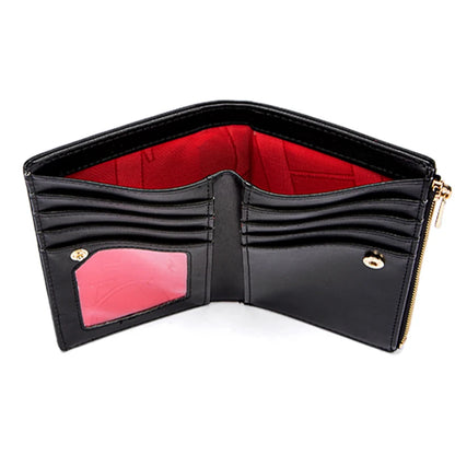 Retro Classic Style Solid Color Women's Long Wallet with Letter Print Portable Women's Clutch Bag Fashionable and Simple