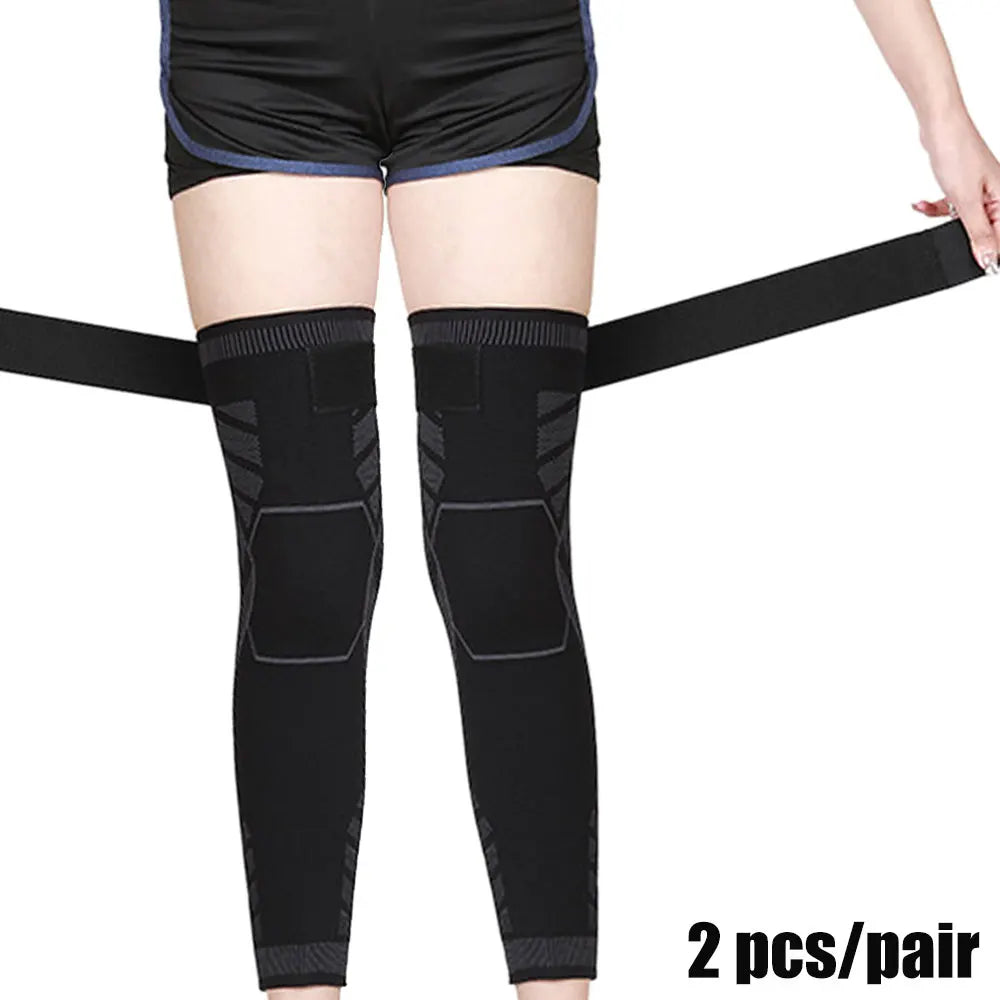 BraceTop Full Leg Compression Sleeve – Knee Support Brace for Running, Basketball, Football & Sports Recovery