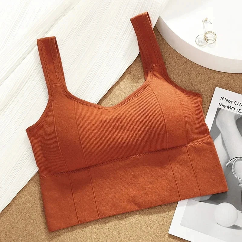 Women's Breathable Sports Bra – Seamless Yoga & Fitness Top