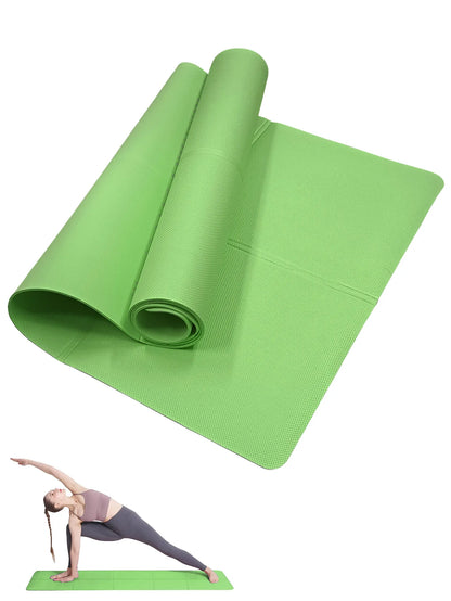 Non-Slip Yoga & Pilates Fitness Mat – 3/4/6mm Thick Exercise Cushion for Home & Gym