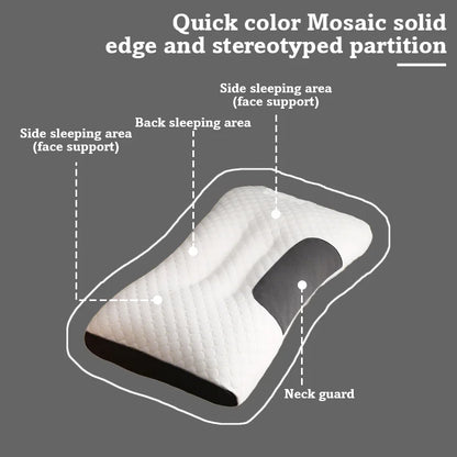Antibacterial & Anti-Mite Neck Pillow – Round Ergonomic Cervical Support Pillow for Sleep, Travel, Massage, and Home