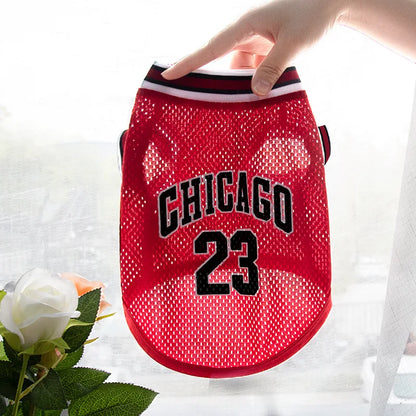 Mesh Breathable Dog Basketball Jersey | XS–5XL