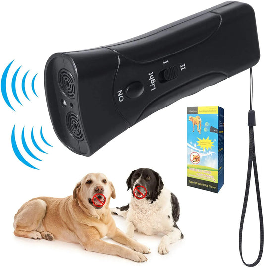 Double Ultrasonic Dog Repeller – High-Power Anti-Barking Device for Dogs