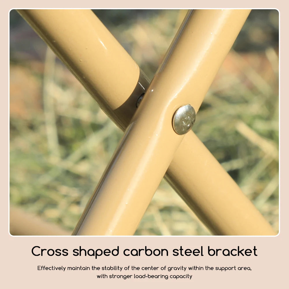 Foldable Backpack Stool | Portable Outdoor Folding Chair with Carry Bag