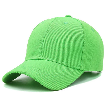 Unisex Plain Baseball Cap Adjustable Snapback Hat Casual Streetwear Dad Cap for Men & Women