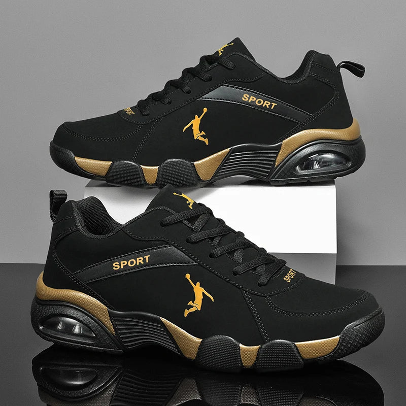 Men’s Lightweight Running Shoes Breathable Lace-Up Sneakers Outdoor Sports Tennis Walking Shoes Casual Athletic Shoe