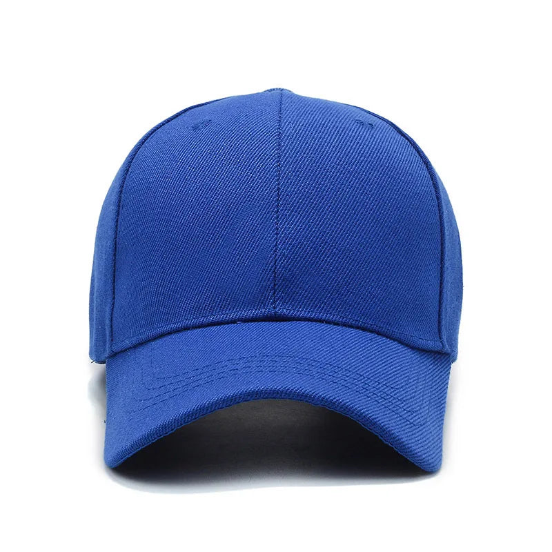 Unisex Plain Baseball Cap Adjustable Snapback Hat Casual Streetwear Dad Cap for Men & Women
