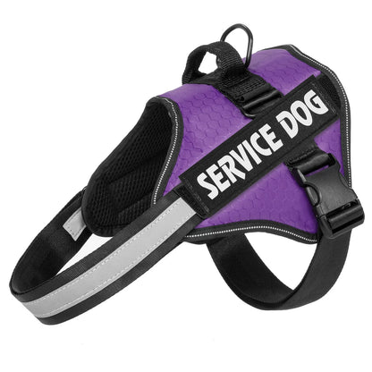 Chest Strap Dog Vest Harness for Medium & Large Dogs – Quick Release Anti-Pull Adjustable Vest Harness for Border Collie, Golden Retriever & Training Walks