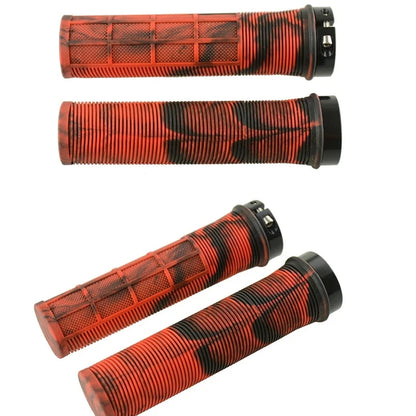 TPR Aluminum Alloy Lock-On Bicycle Handlebar Grips – Non-Slip MTB Bike Grips