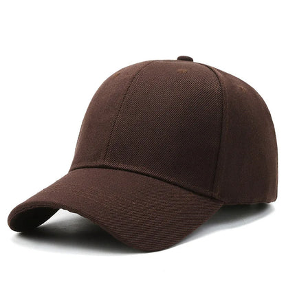 Unisex Plain Baseball Cap Adjustable Snapback Hat Casual Streetwear Dad Cap for Men & Women