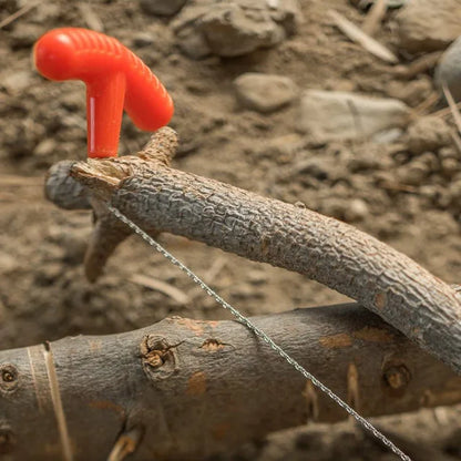Portable Stainless Steel Wire Saw – Survival Tool for Camping & Outdoor Adventures