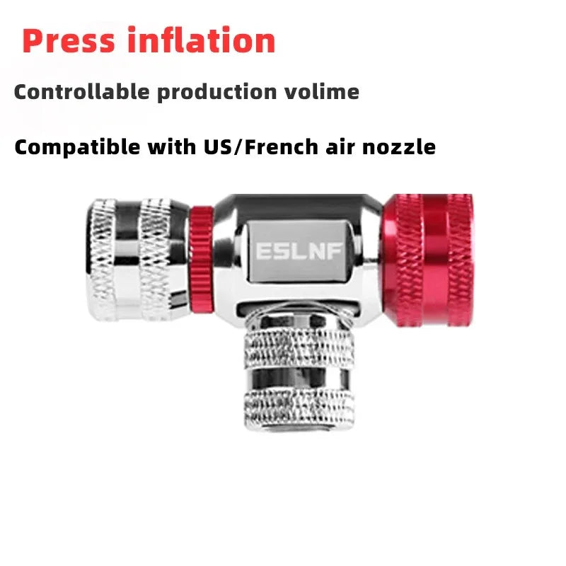 ESLNF Mini Bicycle CO₂ Pump Portable Tire Inflator
