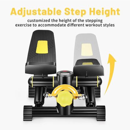 Mini Stair Stepper with Resistance Bands – Home Fitness Equipment