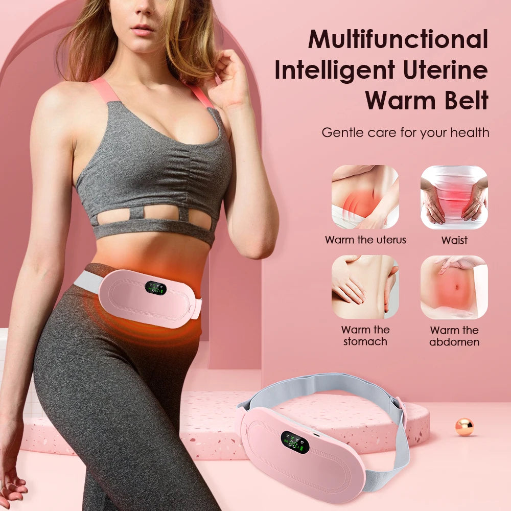 PASTSKY Heated Massage Warming Palace Belt – Menstrual Pain Relief & Waist Massager