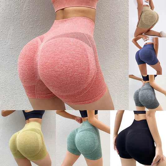 Women’s Sports Shorts – High Waist, Push-Up Fitness Shorts