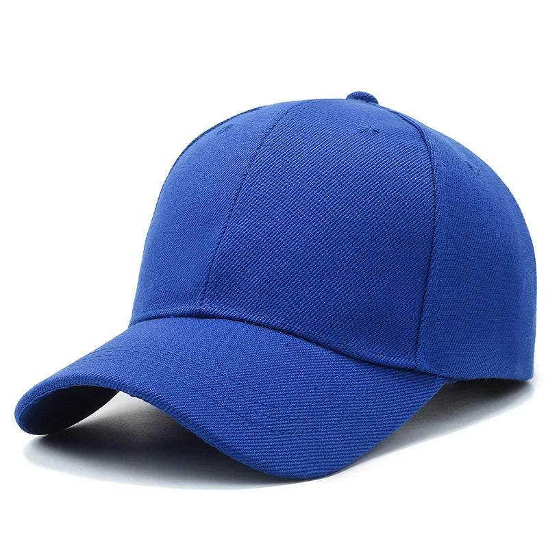 Unisex Plain Baseball Cap Adjustable Snapback Hat Casual Streetwear Dad Cap for Men & Women