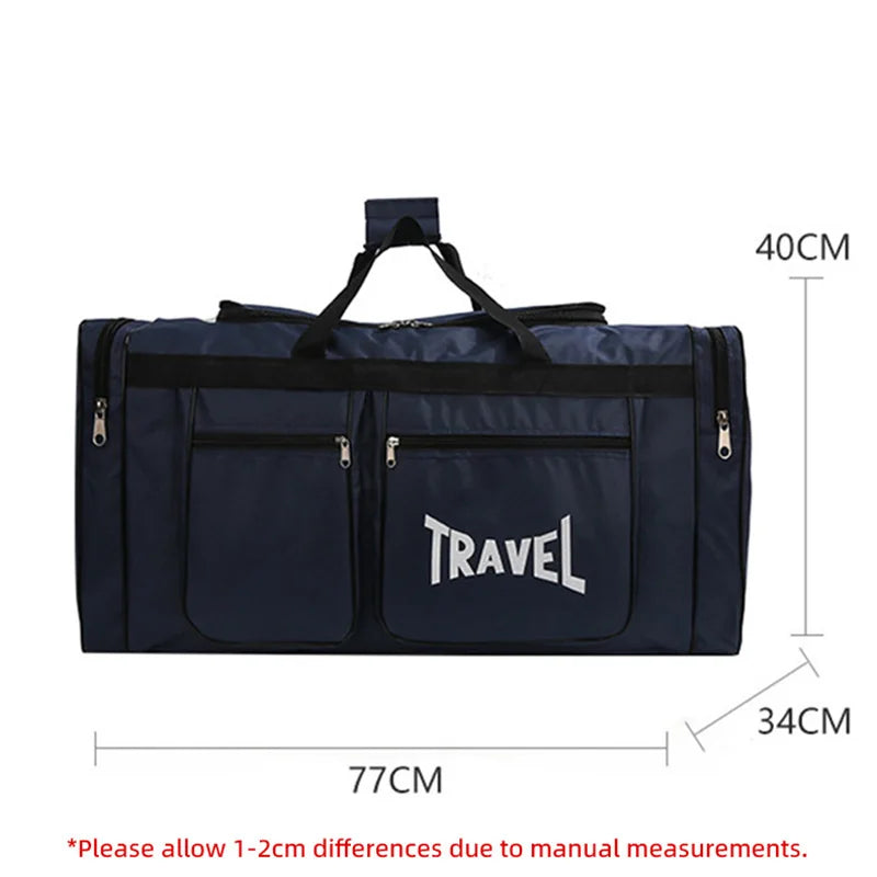 SCIONE Foldable Large-Capacity Travel Duffel Bag – Waterproof, Multifunctional Sports & Business Handbag (80L)