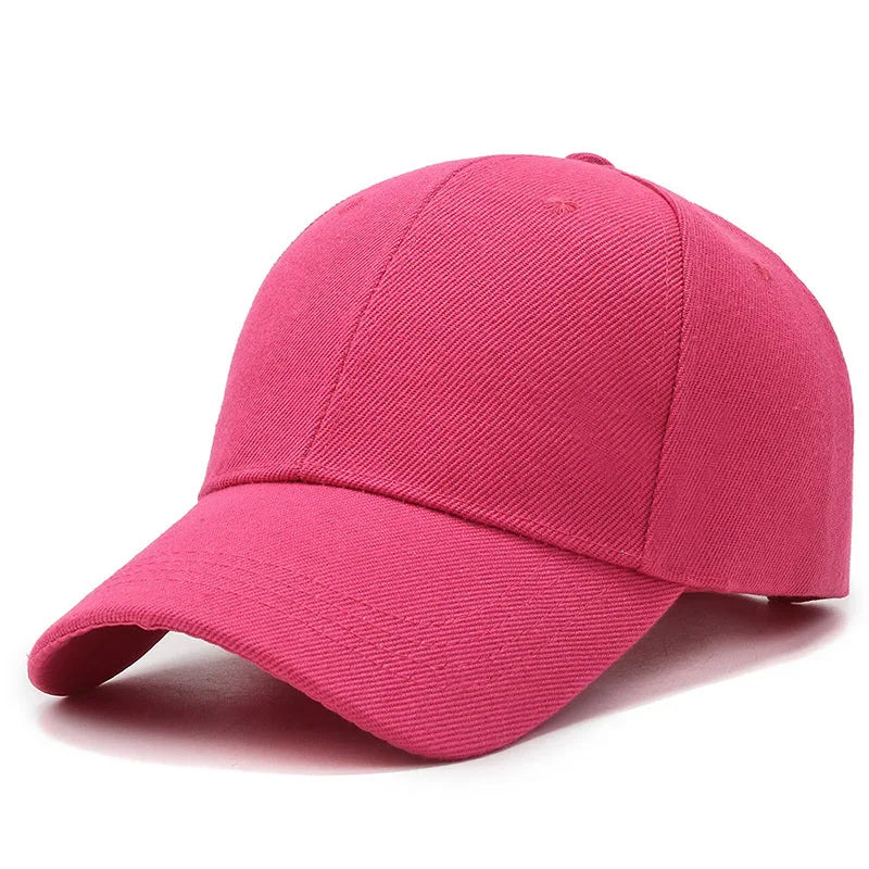 Unisex Plain Baseball Cap Adjustable Snapback Hat Casual Streetwear Dad Cap for Men & Women
