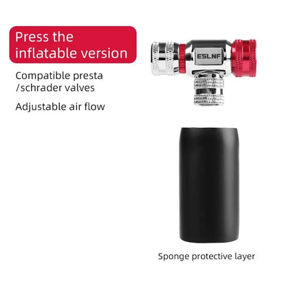 ESLNF Mini Bicycle CO₂ Pump Portable Tire Inflator