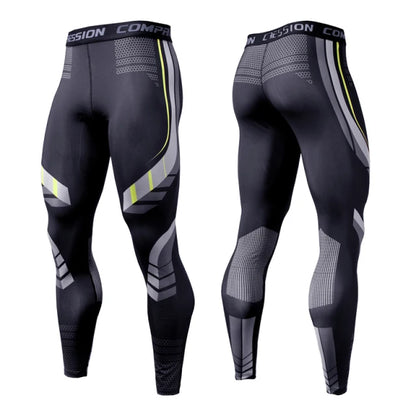 Men’s Compression Running Leggings Quick Dry Gym Fitness Training Sports Tights Pants