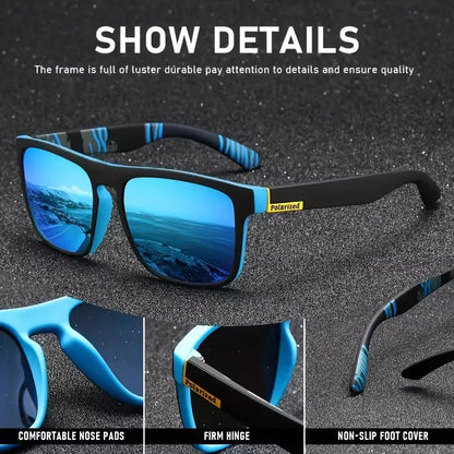 Fashion Vintage Square Polarized Sunglasses – Men & Women