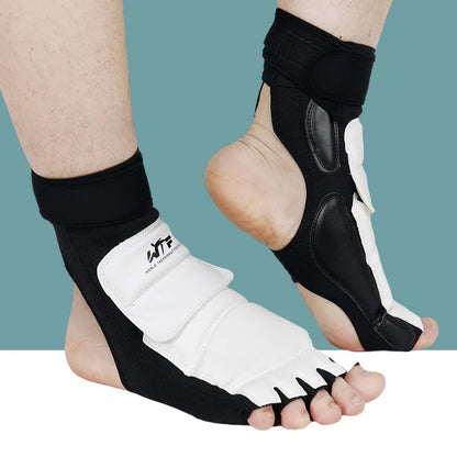 Unisex Polyester Taekwondo Foot Gloves & Ankle Protector Set