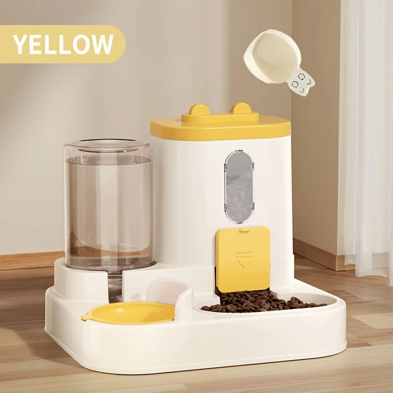 2-in-1 Automatic Cat Food & Water Dispenser