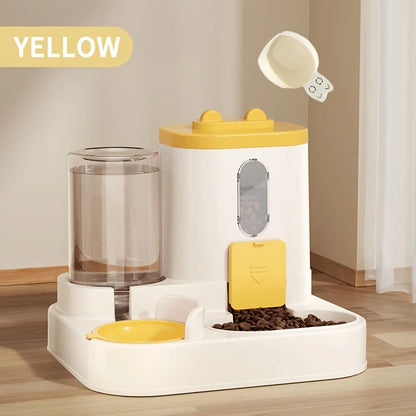 2-in-1 Automatic Cat Food & Water Dispenser