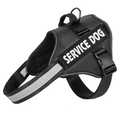 Chest Strap Dog Vest Harness for Medium & Large Dogs – Quick Release Anti-Pull Adjustable Vest Harness for Border Collie, Golden Retriever & Training Walks