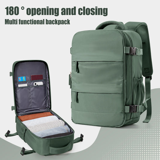 FLCC 40x20x25 cm Cabin Backpack – Unisex Travel, Laptop, and Hand Luggage