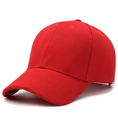 Unisex Plain Baseball Cap Adjustable Snapback Hat Casual Streetwear Dad Cap for Men & Women