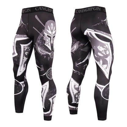 Men’s Compression Running Leggings Quick Dry Gym Fitness Training Sports Tights Pants