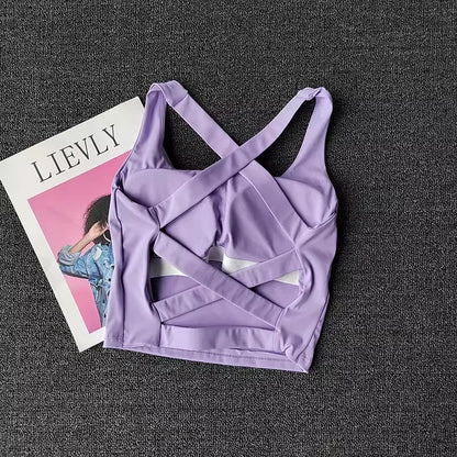 Women’s Push-Up Sports Bra – Breathable Fitness & Yoga Top, Running Vest Bralette (Model W1253)