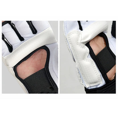 Unisex Polyester Taekwondo Foot Gloves & Ankle Protector Set