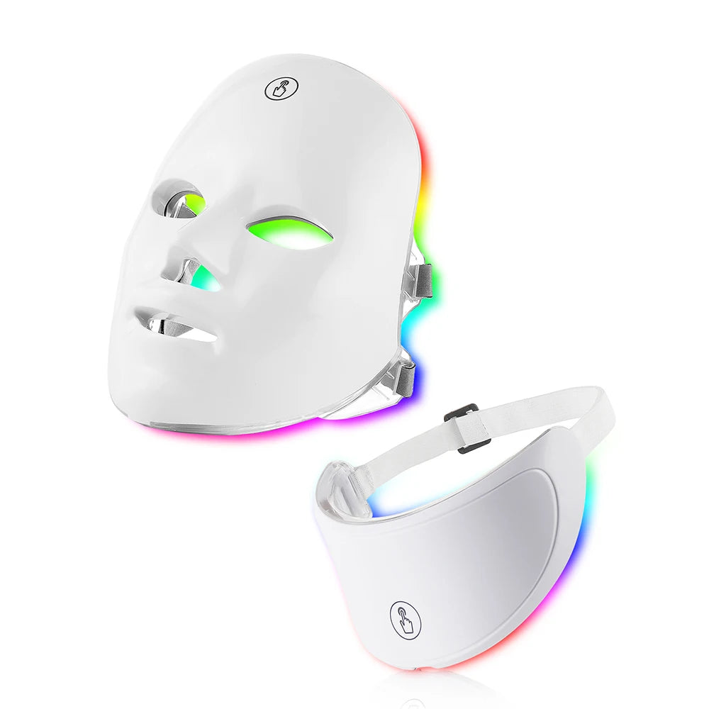 LED Face and Neck Beauty Machine – 7-Color Facial Mask