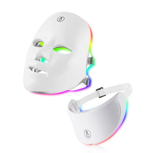 LED Face and Neck Beauty Machine – 7-Color Facial Mask