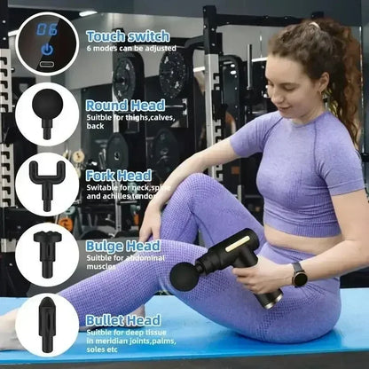 UXPU Mini Fascia Massage Gun – USB Rechargeable Muscle Relaxation Device